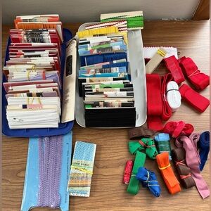 60 plus pkgs of bias tape & more